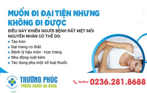 Đi đại tiện không được có nguy hiểm gì?